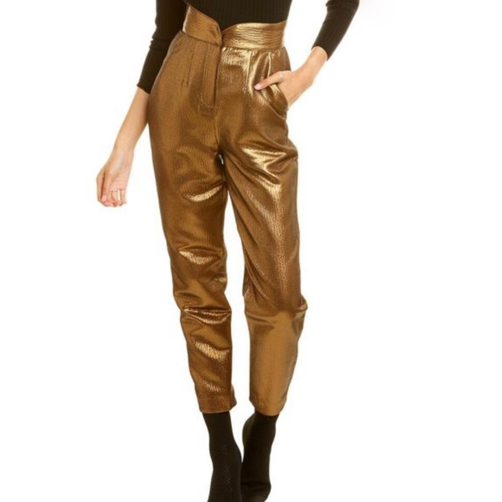 Size Medium Ronny Kobo gold pant